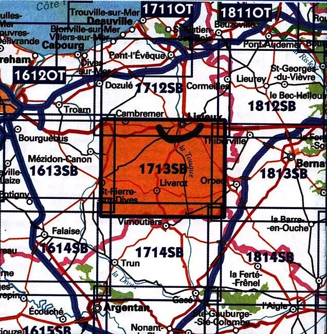 1713 SB LIVAROT BEUVILLIERS 1 25 000
