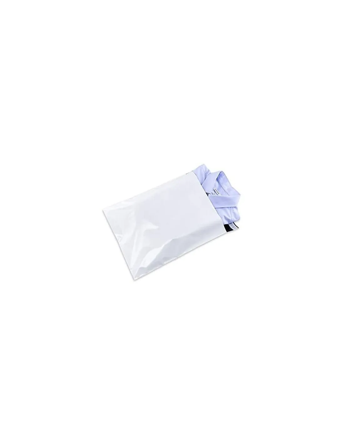 50 Enveloppes Opaques Plastique Blanches Indéchirables 30 x 35 cm
