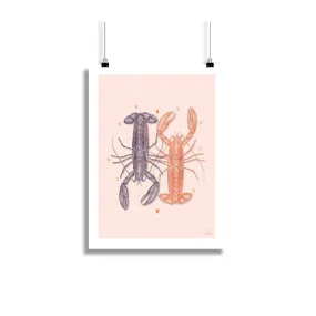 Affiche Duo de Homards réalisée par Pablo est une fille