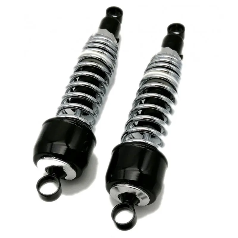 Amortisseurs moto universels 325mm Noir/Chrome