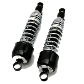 Amortisseurs moto universels 325mm Noir/Chrome