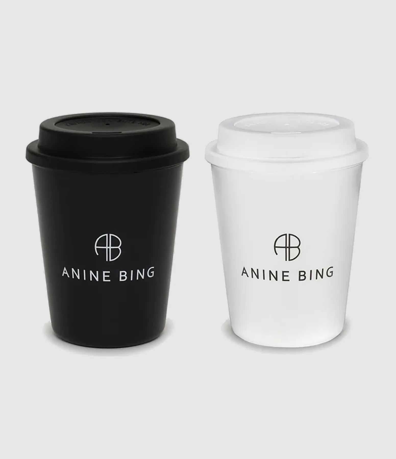ANINE BING Partager  Gobelets AB Noir Blanc  