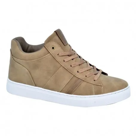 Baskets montantes homme beige casual chic - SNK395