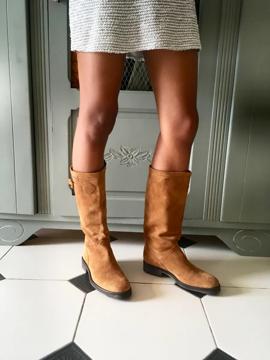 Bottes montantes camel 38/39