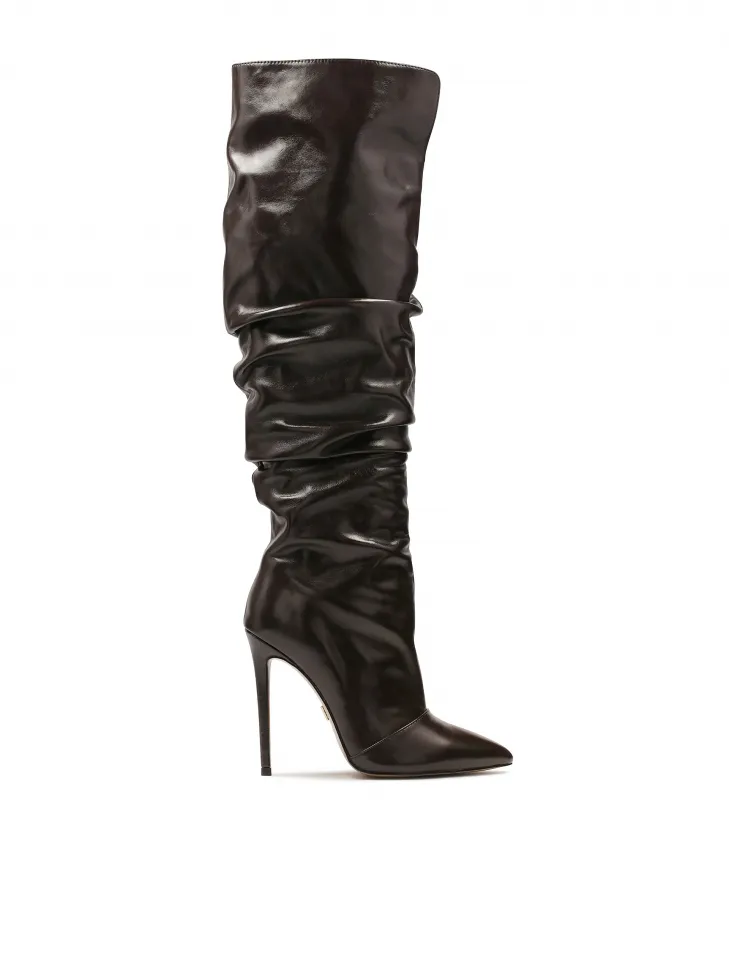 Bottes montantes marron