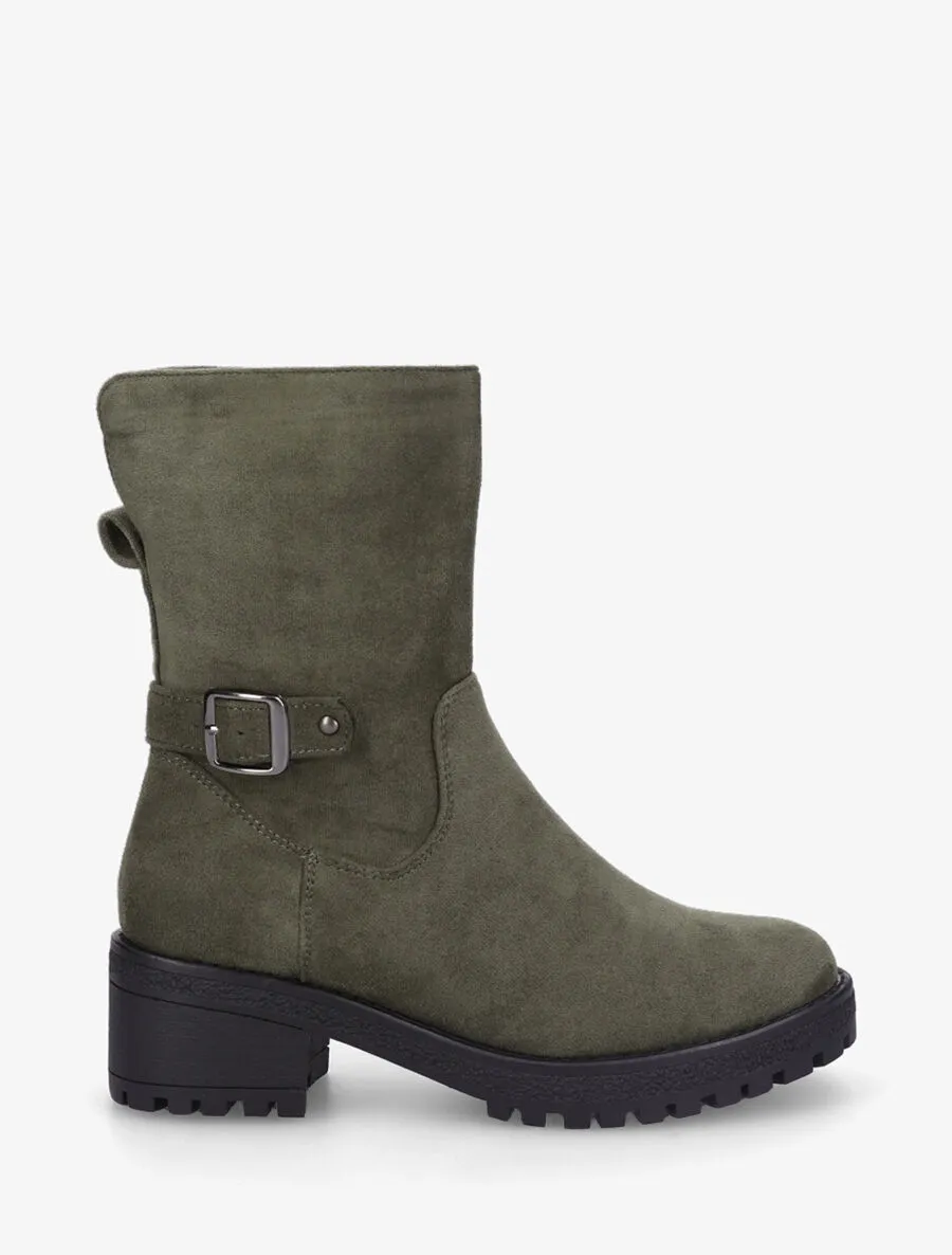 Bottines montantes en suédine