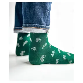 Chaussettes Caspar vélo Vert Billard