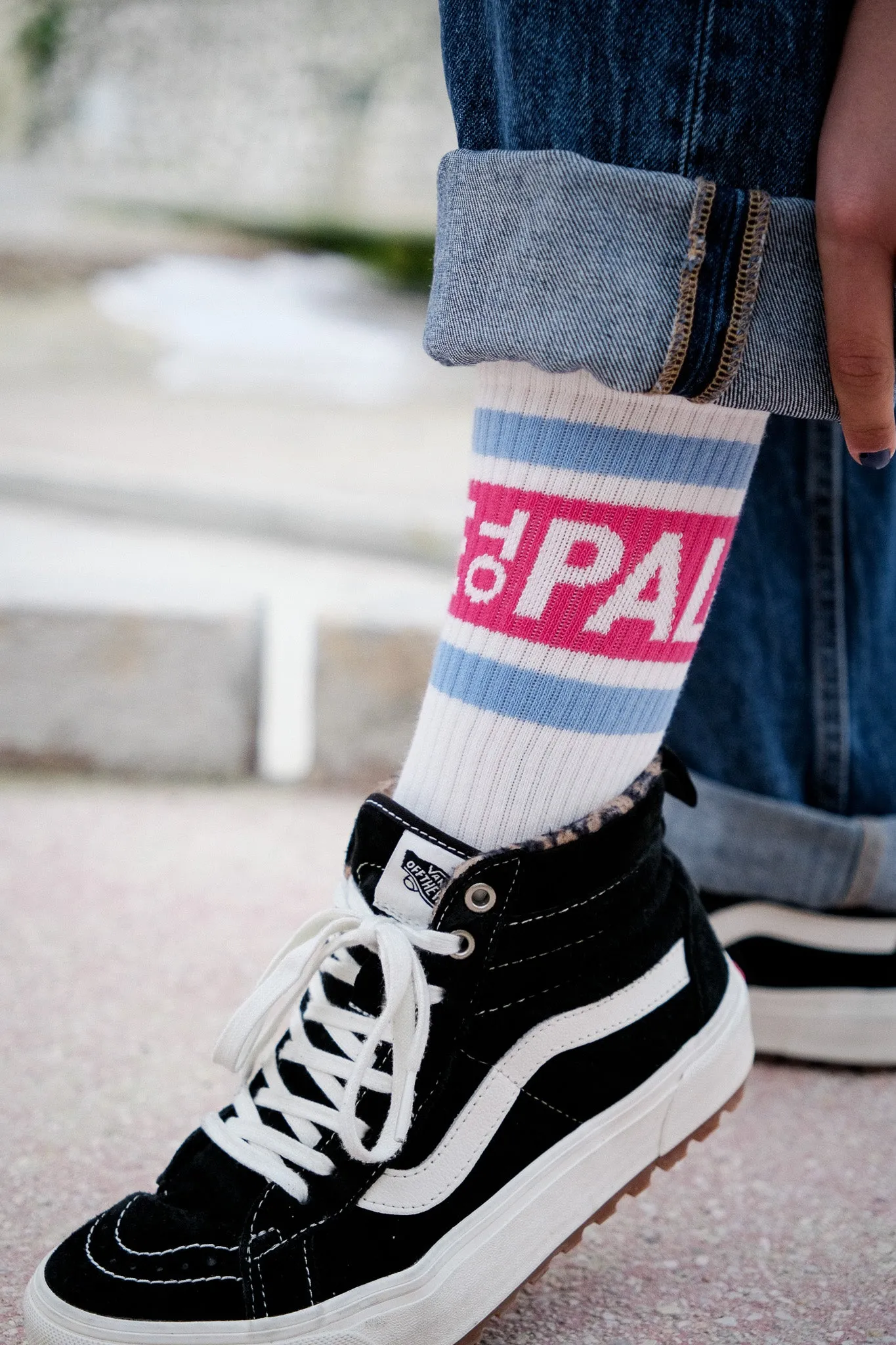 CHAUSSETTES MONTANTES PINE TO PALM - ROSE