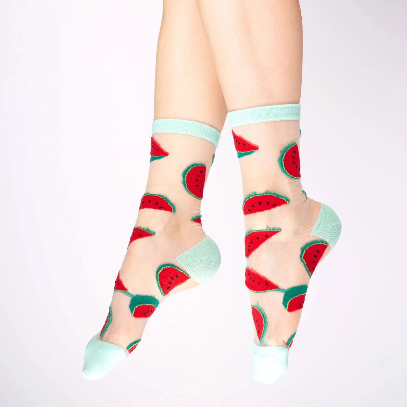 Chaussettes Transparentes Pastèques