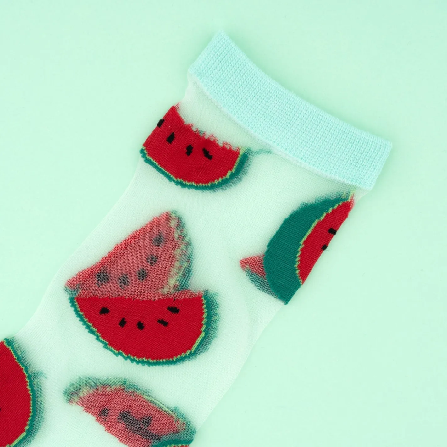 Chaussettes Transparentes Pastèques
