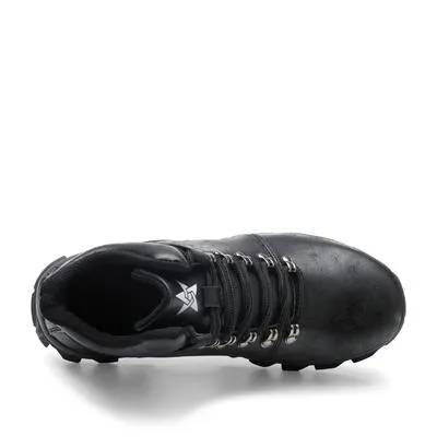 Chaussure de sécurité montantes cuir noires
