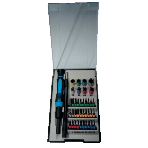 Coffret électricien 40 pièces avec couleurs
