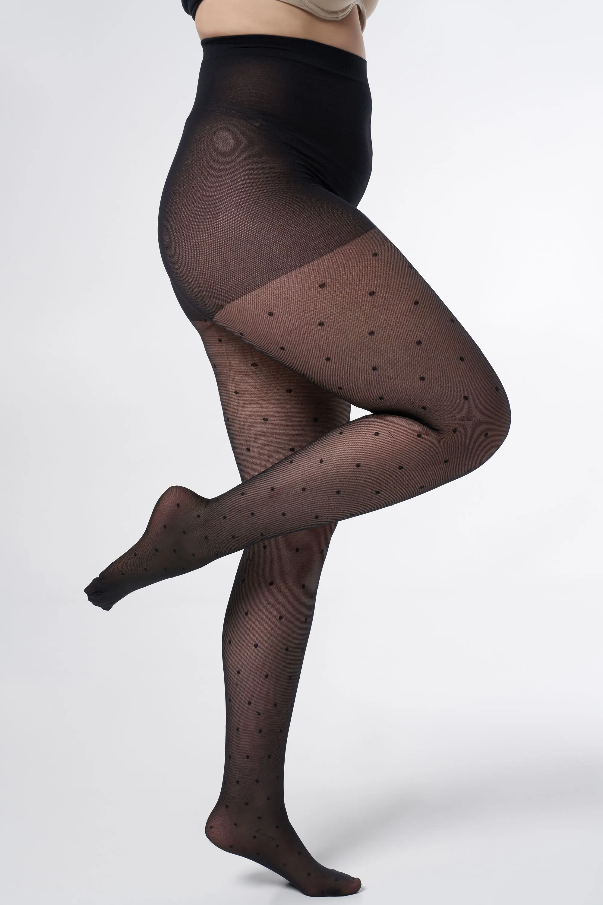 Collants à pois, 30 den