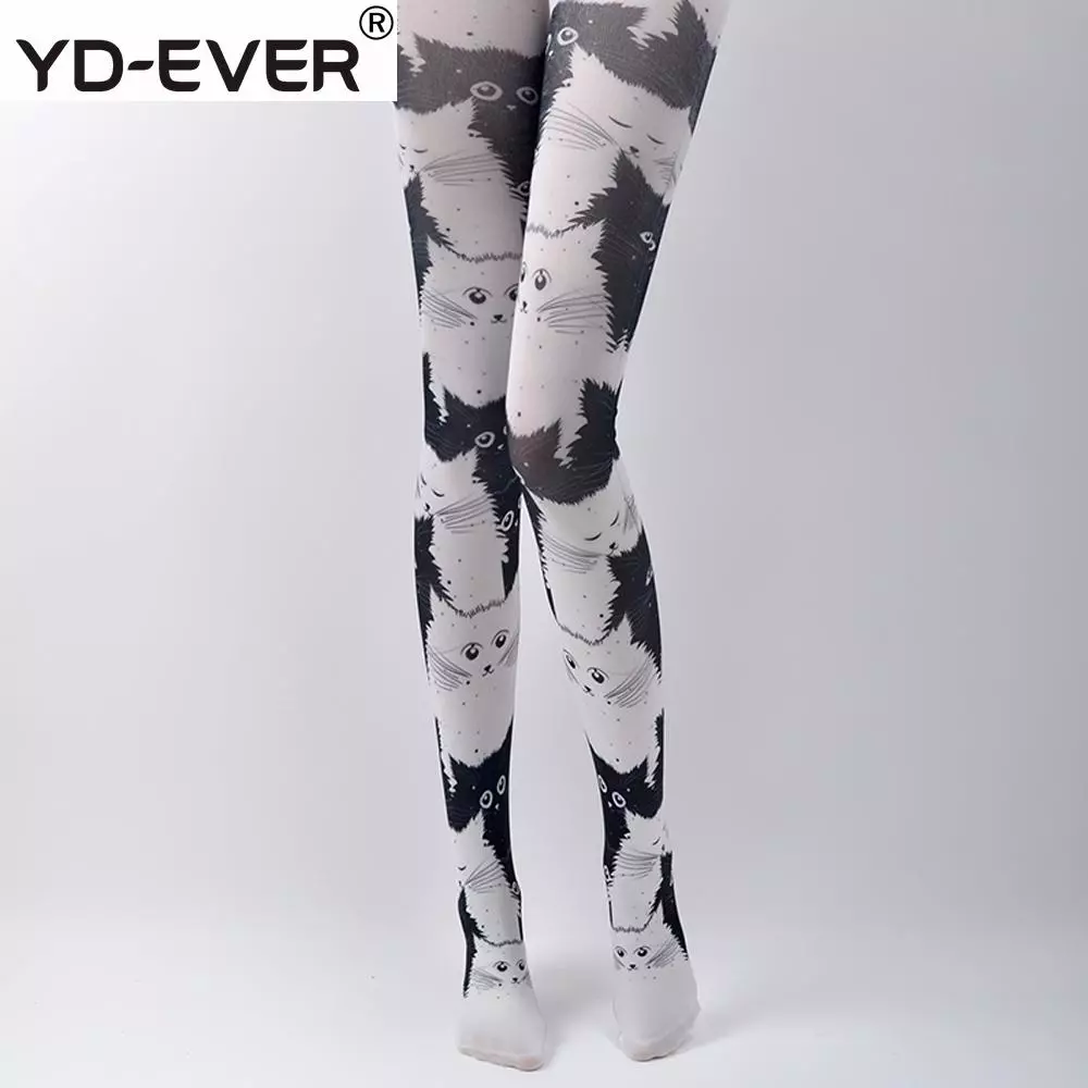 Collants chat en coton