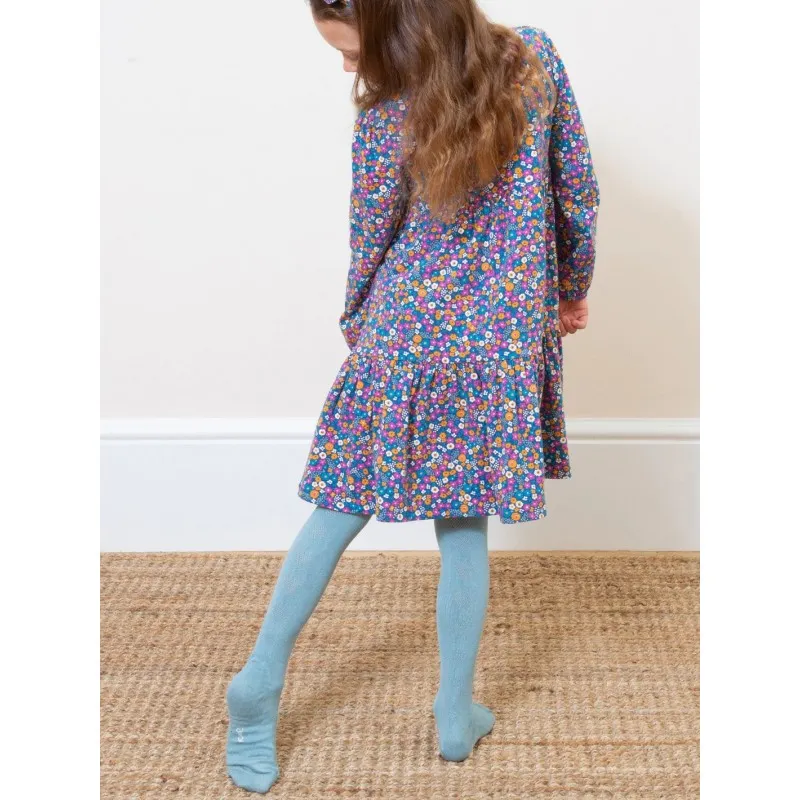 Collants coton bio Teal
