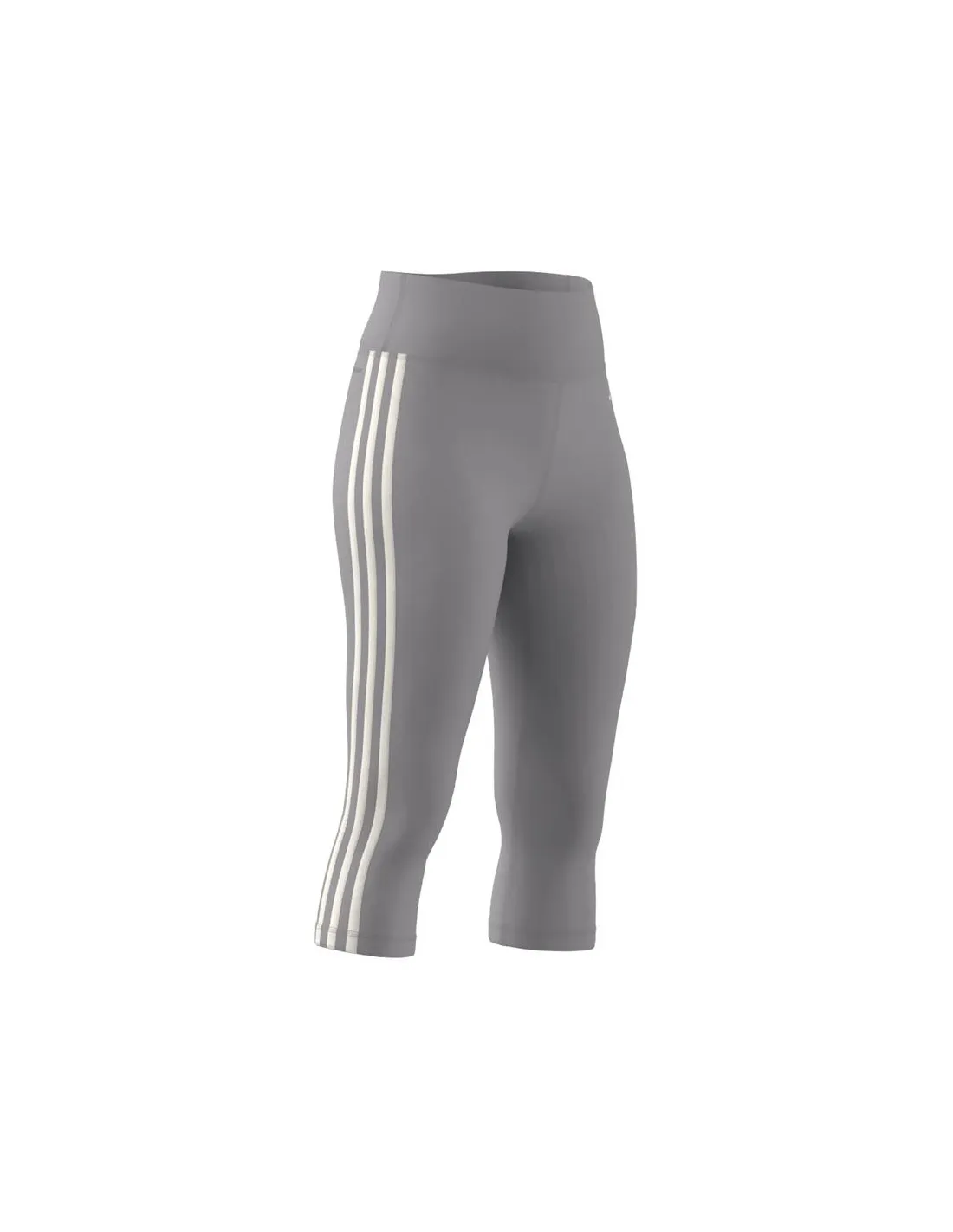 Collants Fitness adidas Femme de Train Essentials 3S 3/4 Gris