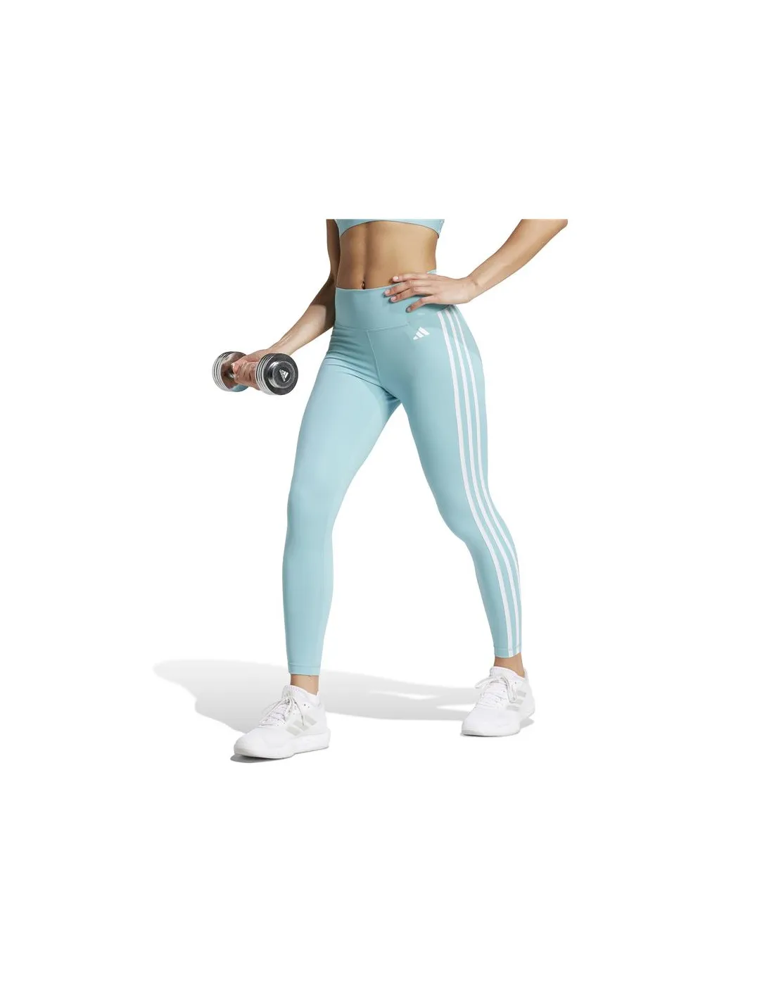 Collants Fitness adidas Femme de Train Essentials 3S 7/8 Bleu