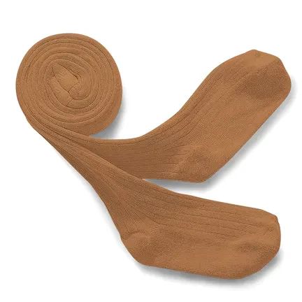 Collants à côtes Louise – Caramel beurre salé