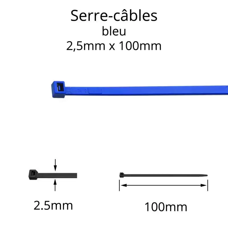 Collier serre-câble couleurs