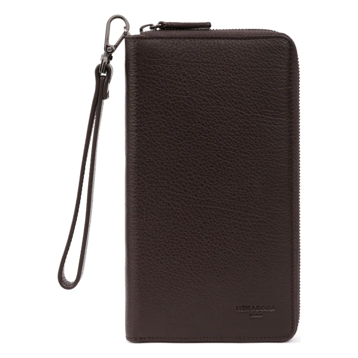 Compagnon de voyage - Stop RFID - Cuir de vachette - Marron foncé - Encore | 3 Suisses