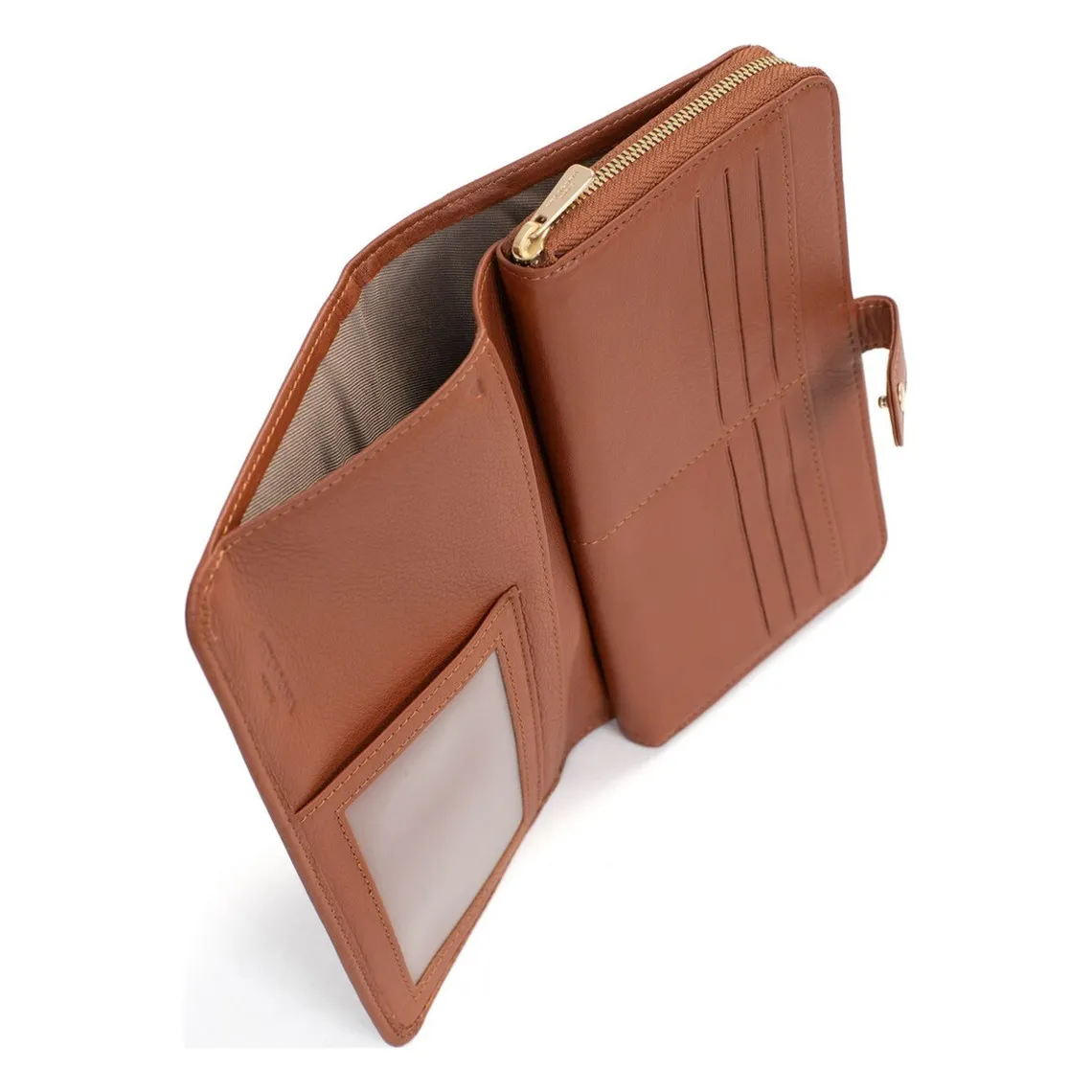 Compagnon de voyage Stop RFID Cuir NOOR Terre | 3 Suisses