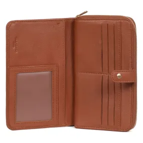 Compagnon de voyage Stop RFID Cuir NOOR Terre | 3 Suisses