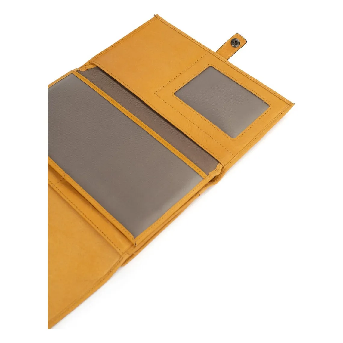 Compagnon de voyage Stop RFID Cuir SAUVAGEH Moutarde | 3 Suisses