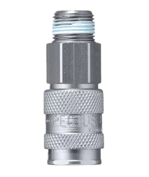 Coupleur ISO B DN5.5 fileté BSPP simple obturation - Laiton nickelé série 23 Parker