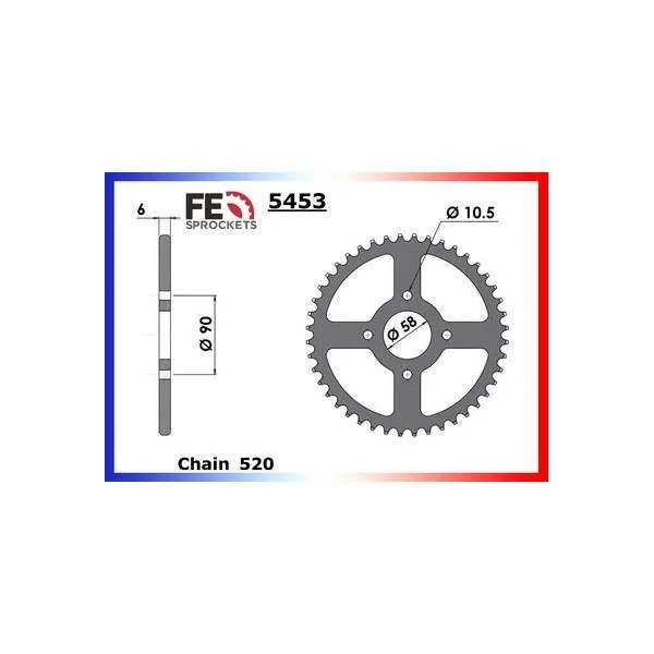 COURONNE ACIER CA KTM. 125 DUKE '11 45 520