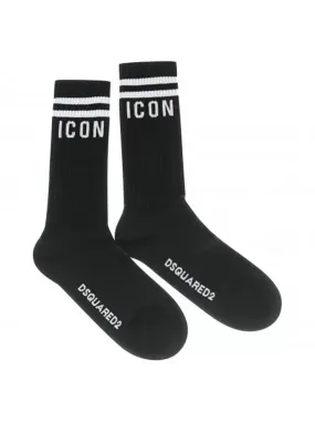 DSQUARED2 Chaussettes Homme DFV142370 Noir