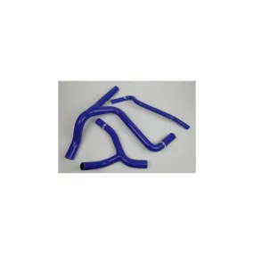 Durites de radiateur KSX renforcées silicone Kawasaki 450 KXF 2016-2020 Bleu Raccord Y