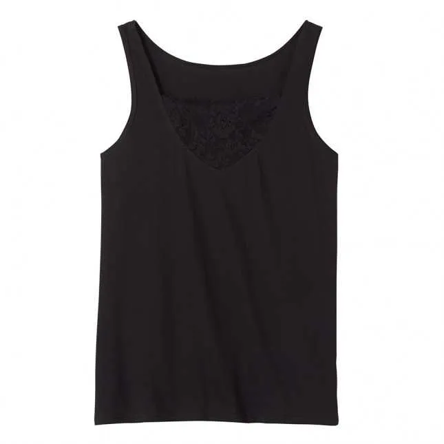 Débardeur Femme Dentelle Noir Made In France - Maison Lemahieu - Marques de France