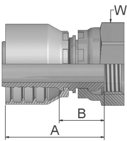 Embout femelle BSP - Type 1EA77 Parker