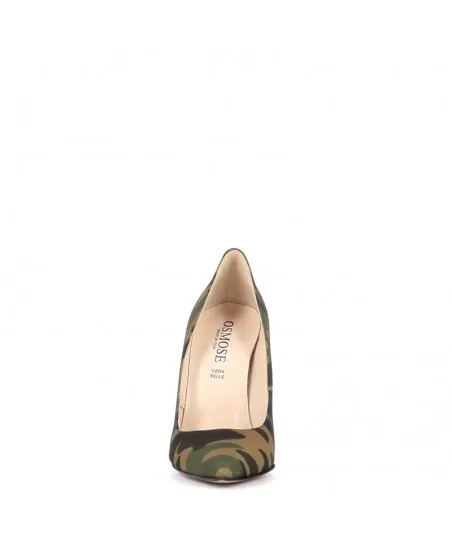 Escarpin Julietta TISSU IMPRIME MILITAIRE