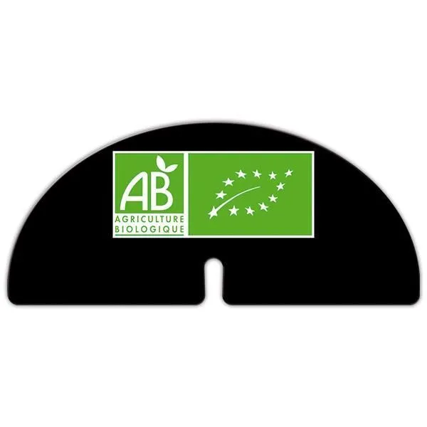 Etiquette demi-lune logo ab sans clip - par 25