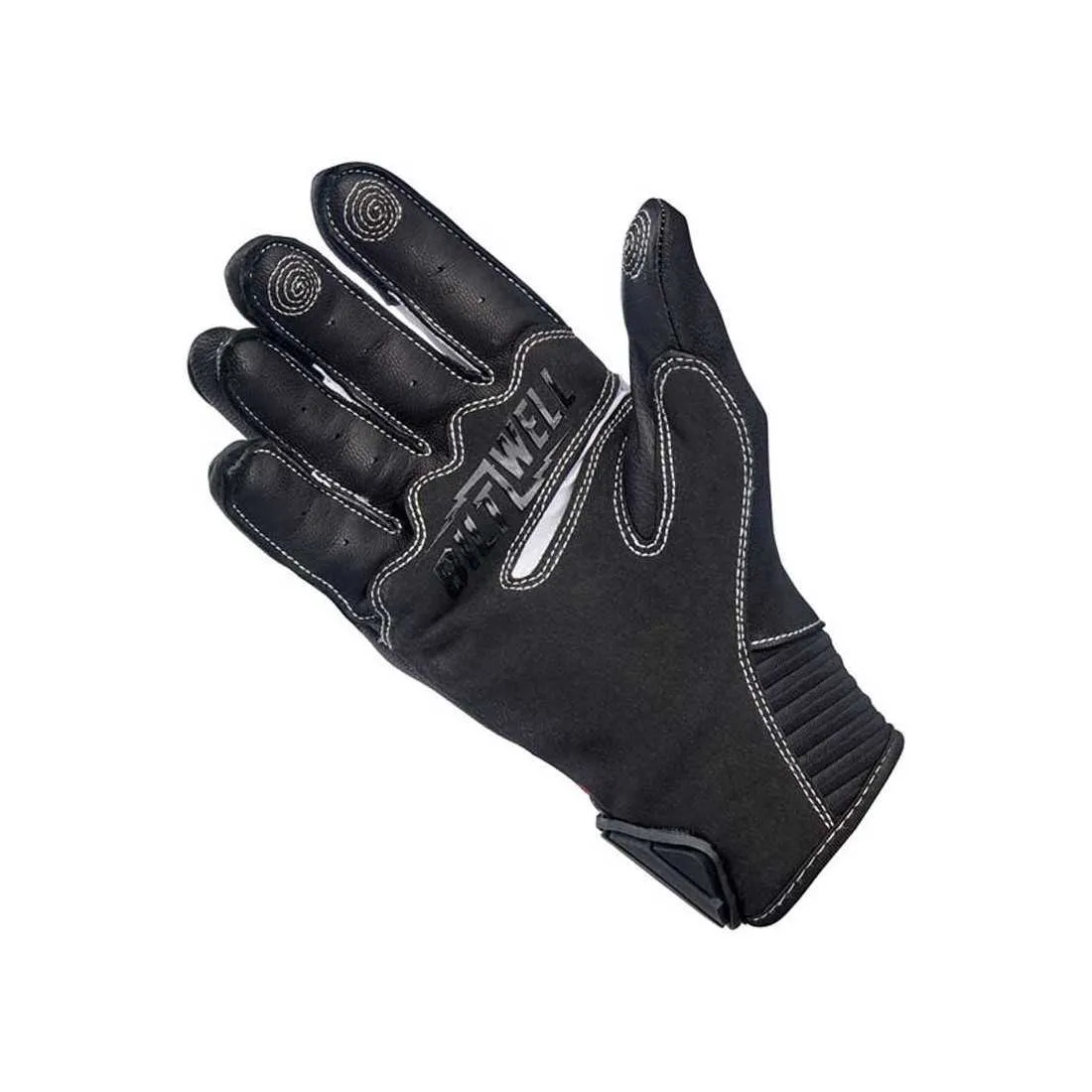 Gants moto Biltwell Bridgeport noir rouge