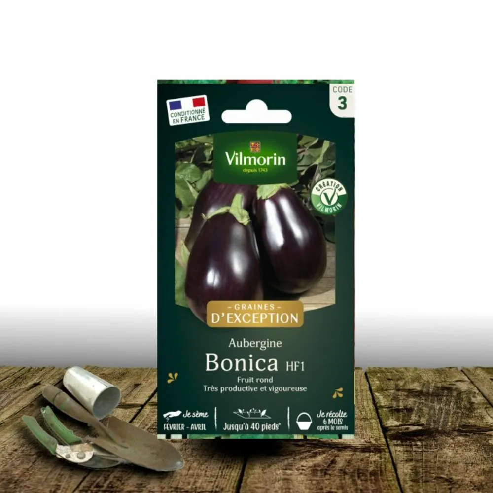 Graines d'aubergine bonica hf1 - vilmorin/[-]sachet