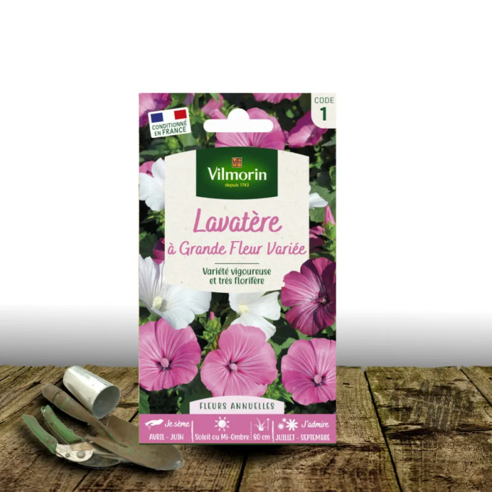 Graines de lavatère à grandes fleurs - vilmorin/[-]sachet