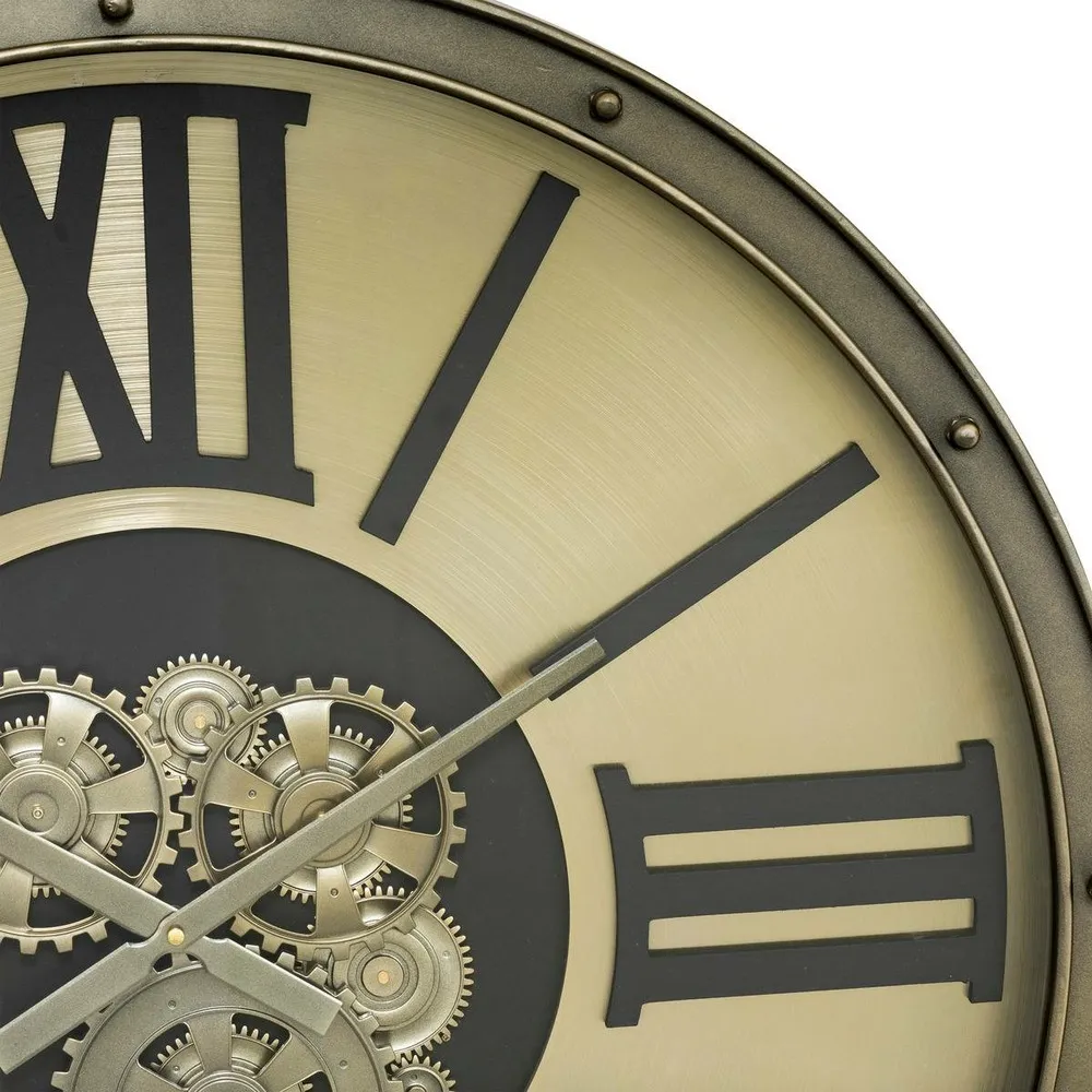 Horloge "parker" argent d80cm