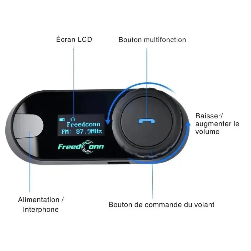 Intercom moto musique