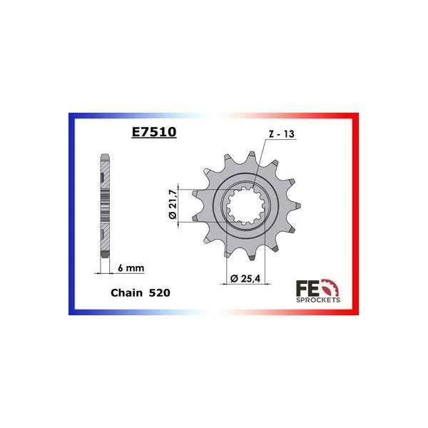 KIT CHAINE FE KXF.450 '06/16 13X50 OR*