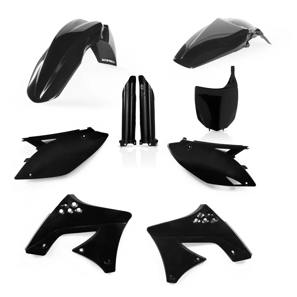 Kit plastiques complet - Noir - ACERBIS Kawasaki 250 KXF 2009-2012