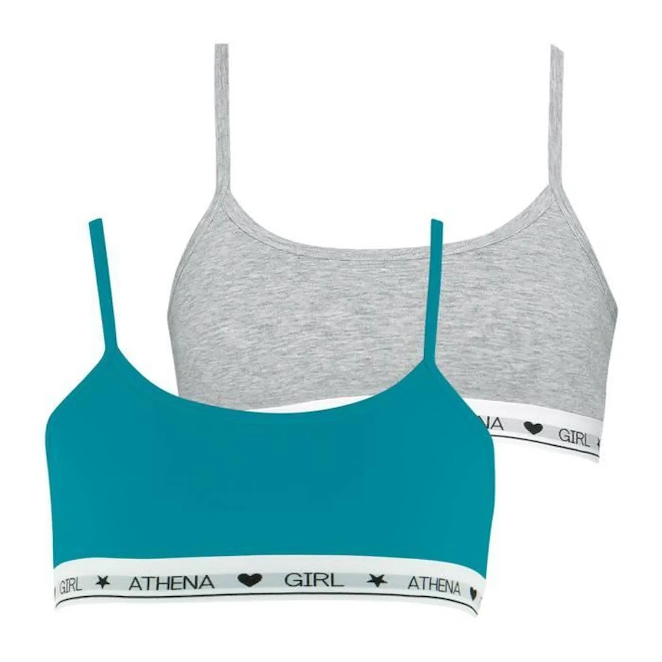 Lot de 2 brassières Coton Ultra Doux by bleu - Athena