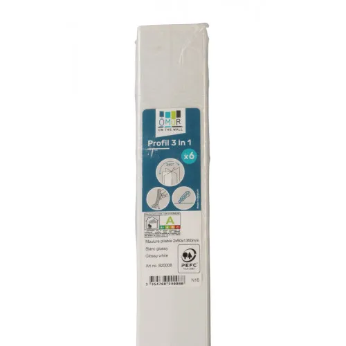 Nordlinger Sachet de 6 profils blanc glossy - ÔMUR