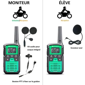 Pack Moto-Ecole Midland XT30 Pro (Moniteur Moto)