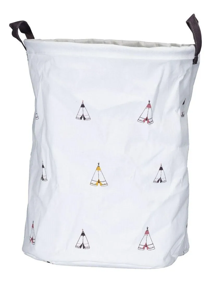 Panière de rangement en tissu - SAUTHON - Blanc