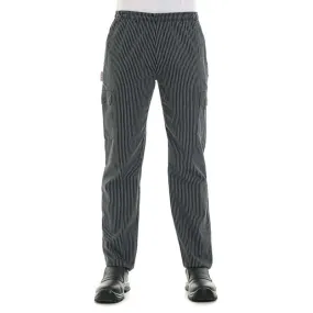 Pantalon de Cuisine Multipoches Fines Rayures - EGOCHEF
