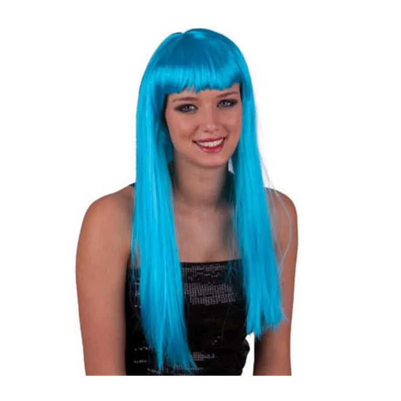 Perruque Cheveux Longs Pretty Pony aux Couleurs Différentes