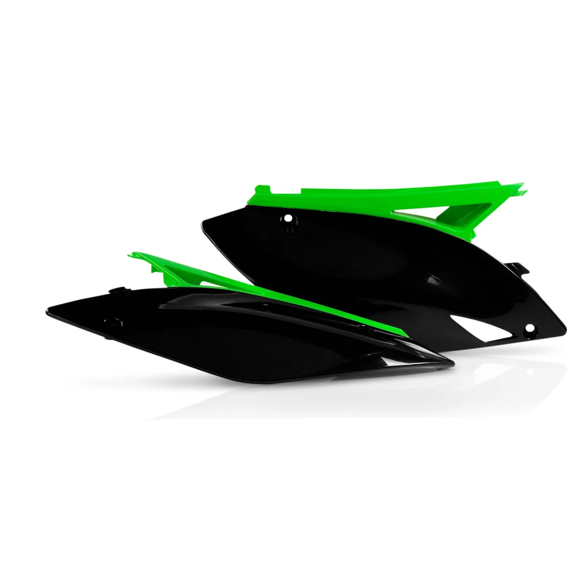 Plaques latérales - Noir - ACERBIS Kawasaki 250 KXF 2009-2012 450 KXF 2009-2011