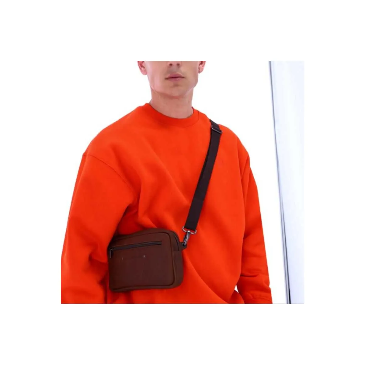 Pochette en cuir pour homme Ateliers Fourès - pecari